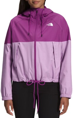 NEW The North Face Antora Rain Hoodie Lightweight Purple Cactus