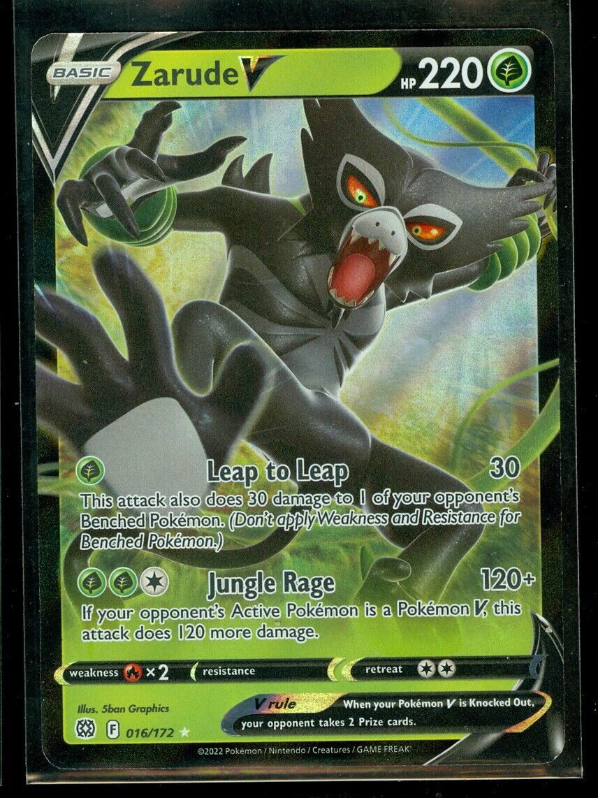 Pokemon ZARUDE V 016/172 - Brilliant Stars - ULTRA RARE HOLO - MINT