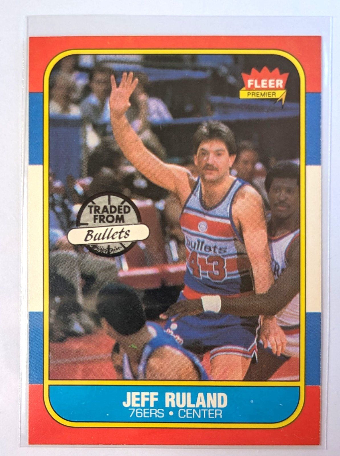 1986-87 Fleer #96 Jeff Ruland Near Mint 76ers Basketball