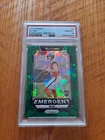 2024 Panini Prizm - Emergent Bo Nix #3 Green Ice Prizm (RC) PSA 10