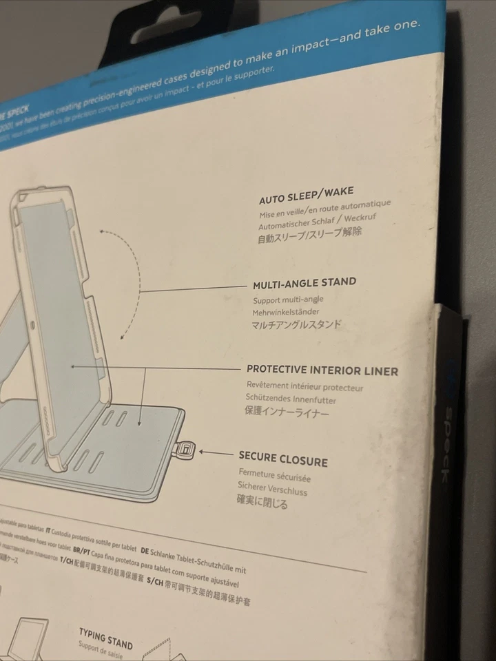 Speck Balance FOLIO para Apple iPad 9.7" (2018/2017) / Pro 9.7 / Air 2/Air - Negro Foto 4 de 4