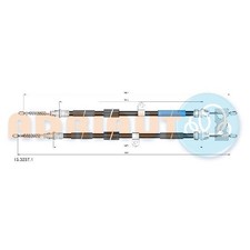 2x Handbremsseil 24370758 hinten für Ford KA RB Street RL2