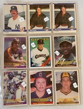 1984 Donruss & Fleer Baseball Card Lot - Rickey Henderson, Matt Williams Rookie