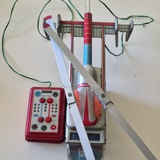 U.S. Air Force Tin Rescue Helicopter 8857 with Wired Remote Control Box Vintage