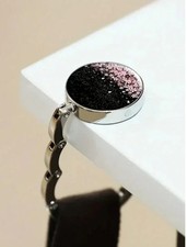 Cherry Blossom Pattern Desk Hooks Table Handbag Hanger Folding Bag Holder...