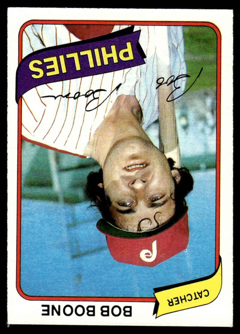 1980 Topps Bob Boone Philadelphia Phillies #470