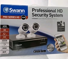 Swann Pro-Series HD 720P 2-Camera DVR Security System SWDVK-443502 New open box
