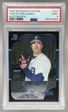 Justin Verlander 2005 Bowman Chrome #331 Rookie RC Auto PSA 9