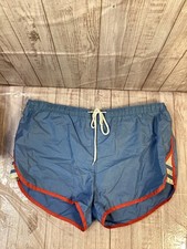 Vintage Volleys Blue Swim Trunks Shorts Size XL 70  s 80  s Beach Men  s TV Prop