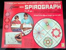 Vtg 1967 Kenner's New Spirograph Drawing Set Box Kit No. 401 Incomplete