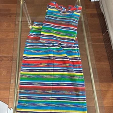 Missoni Women S Striped Setup Short Sleeve Skirt Top Quality Orange Tag Elegant