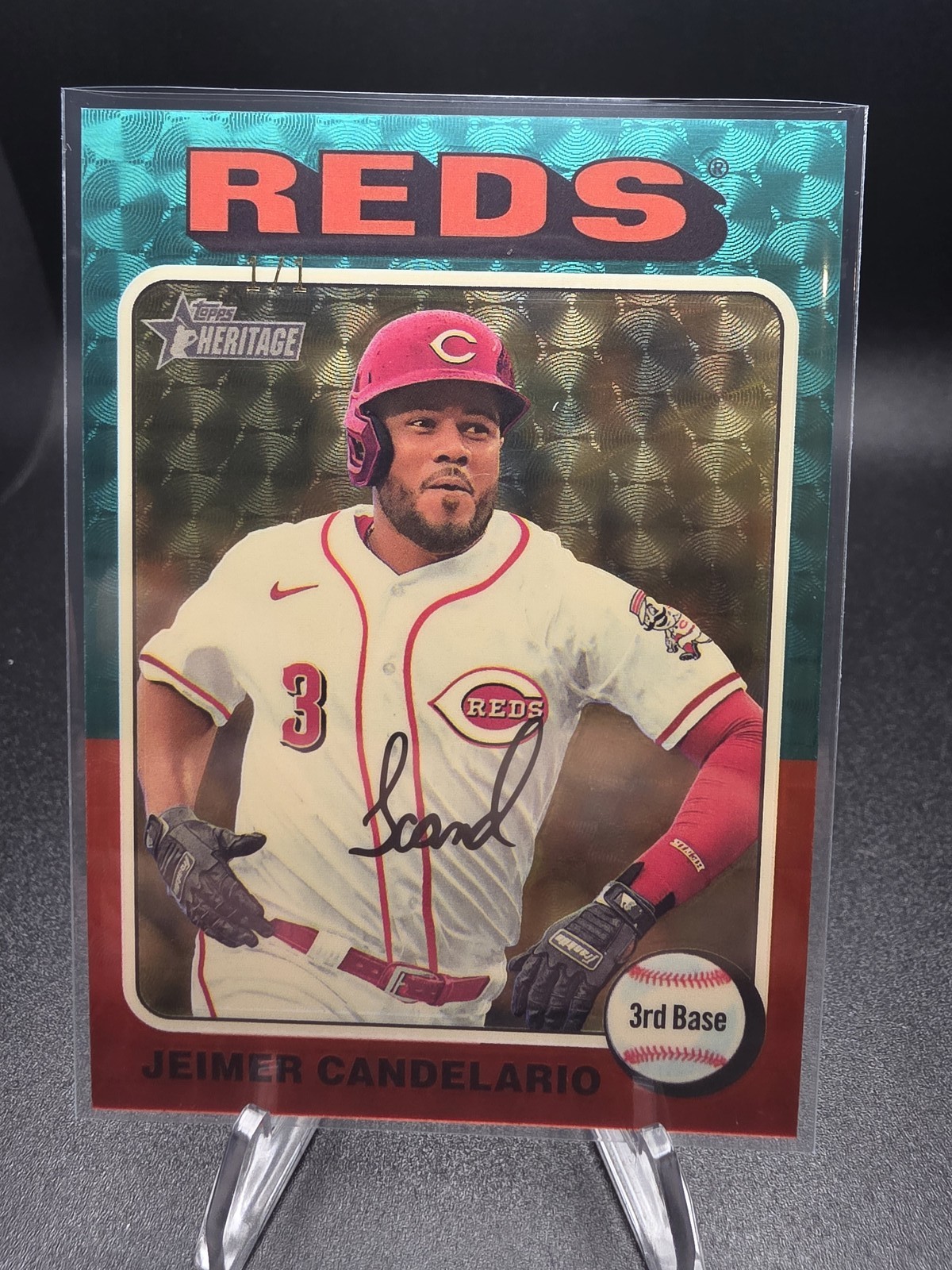 2024 Topps Heritage Jeimer Candelario Chrome SuperFractor #1/1 One of One! #221
