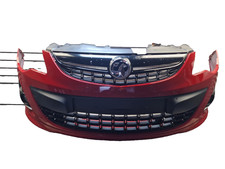 VAUXHALL CORSA BUMPER FRONT COMPLETE IN RED GZU D MK3 2007 - 2014