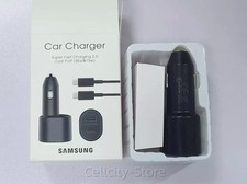 Samsung Original 45W 2 Ports Super Fast Charging Dual Car Charger with 3A USB-C