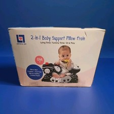 Lovvie  Joy 2-in-1 Tummy Time Mat  Seated Pillow,Baby Tummy Time Pillow for...