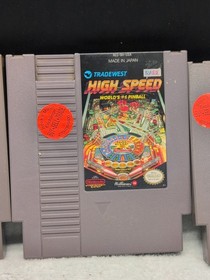 Original Nintendo NES Games Pinball X3 & Monopoly Mario High Speed Quest