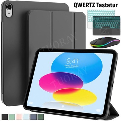Für iPad A16 11th 2025 11''/10th 10.9 Hülle mit Beleuchtet Touchpad Tastatur Maus