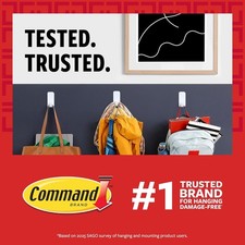 Command Picture Hanging Strips Narrow 27 Strips Damage-Free White