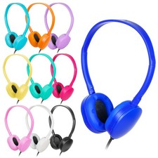 12 Pack Classroom Headphones, Kids, Students, Bulk, Adjustable,3.5mm Jack,School