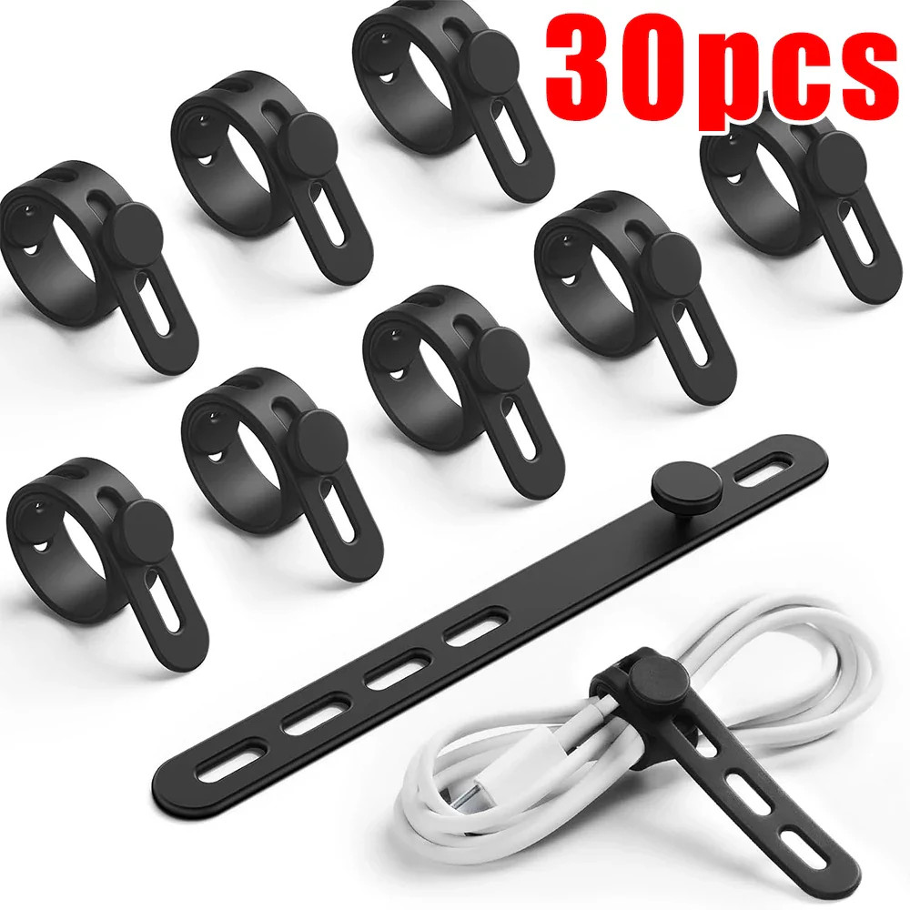 Silikon Kabelbinder 12mm breit elastisch verstellbar wiederverwendbar