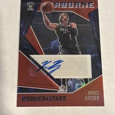 2020-21 Panini Chronicles - Red Airborne Signatures Bruce Brown New Nugget 🔵🟡