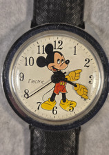 Vintage Timex Electric Mickey Mouse Watch Walt Disney Gold Tone 1970s Doesnt Run