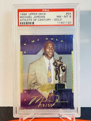 Michael Jordan [Gold] #54 1999 Upper Deck MJ Athlete of the Century card