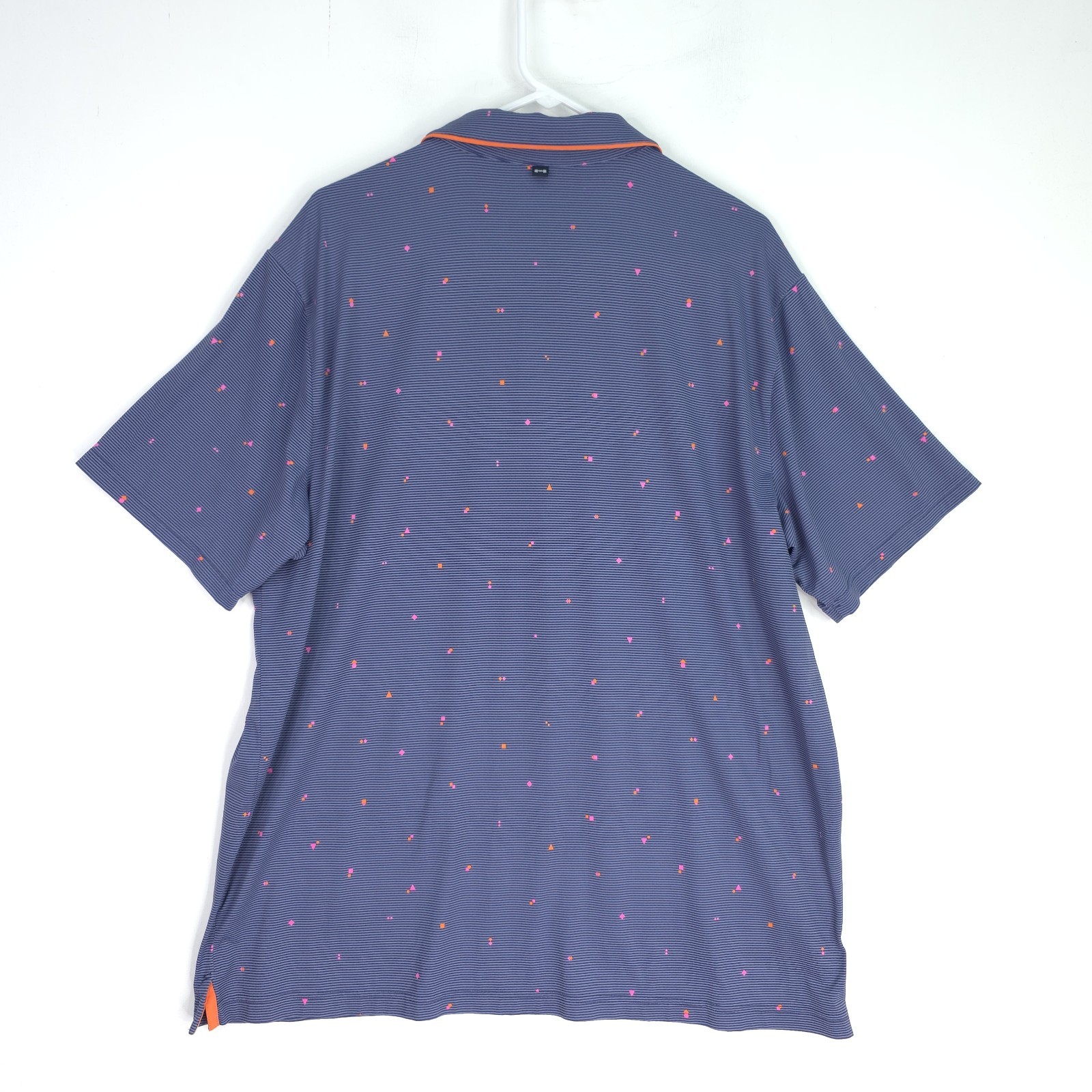 Under Armour The ISO Chill Polo Mens XL Blue AOP Stretch Nylon Golf Shirt Read thumbnail 7