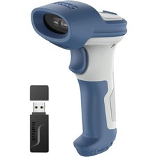 3 in 1 2D Wireless Barcode Scanner,Bluetooth 5.0 and 2.4Ghz Adapter, Support GS1