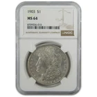 1903 Morgan Silver Dollar MS 64 NGC Uncirculated $1 Coin SKU:CP339
