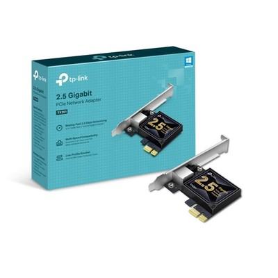TP-Link 2.5GB PCIe Network Card (TX201)   to 2.5 Gigabit Ethernet Black 