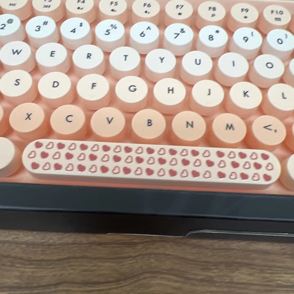 AJAZZ 308i wireless 2.4G keyboard and mouse set gradient cute round keycaps - Image 4 of 4