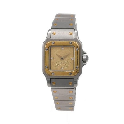 DAU Cartier Santos Ref. 0902 Stahl Gold Automatic 24 mm - O.Box