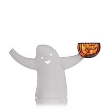 MJ Arsenal Halloween ECTO BUBBLER Pipe Limited Ed. 5.8" Boro Glass Glow Face MJA