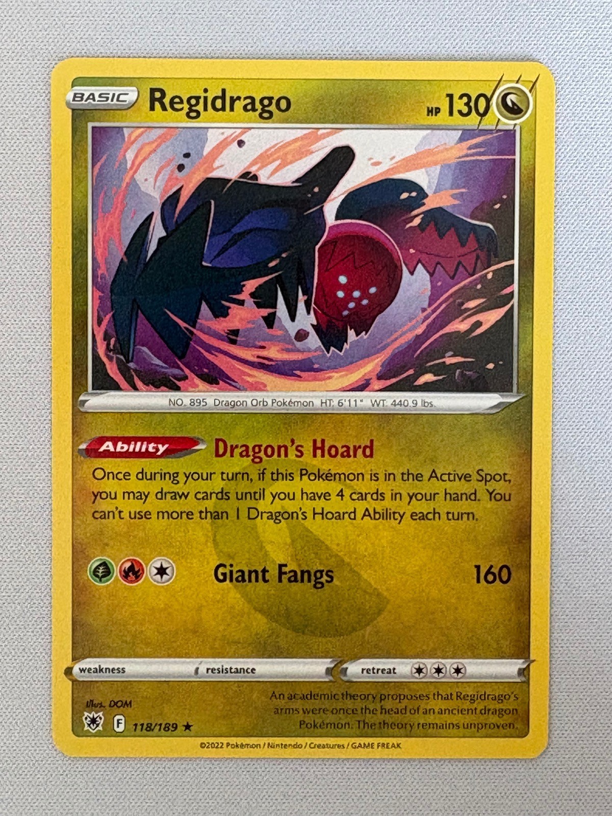 REGIDRAGO 118/189 RARE ASTRAL RADIANCE POKEMON NM