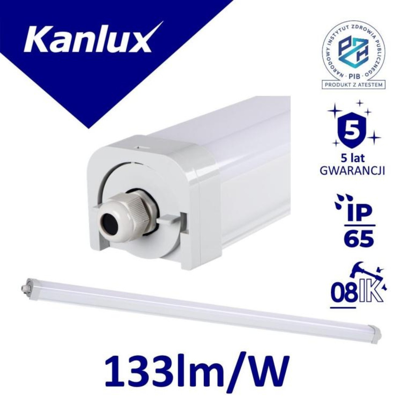 90W-NW 12000lm 4000K LED Hermetic Light IP65 TP STRONG 33172