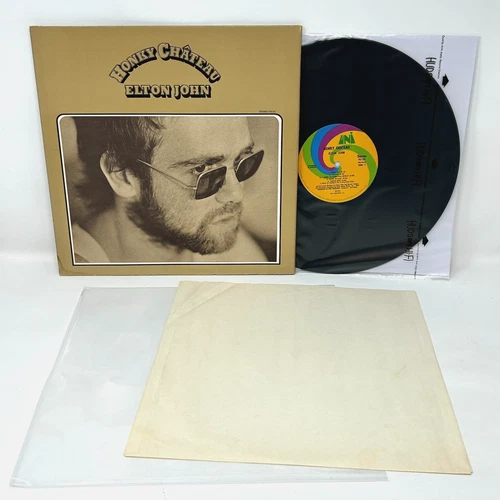 NM- 1st press ELTON JOHN Honky Chateau 1972 embossed vintage vinyl LP record