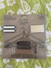 Tim Holtz Idea-ology Display Hangers 5.75"x3" 2pcs - Nickel TH93271