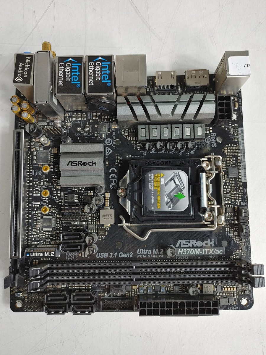 ASROCK　H370M-ITX-ac　LGA1151　MiniITX ASRock > H370M-ITX/ac