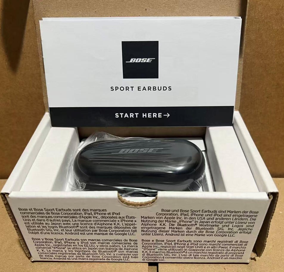 Bose Sport Earbuds Wireless Bluetooth Headphones Earphones Sport- Triple Black