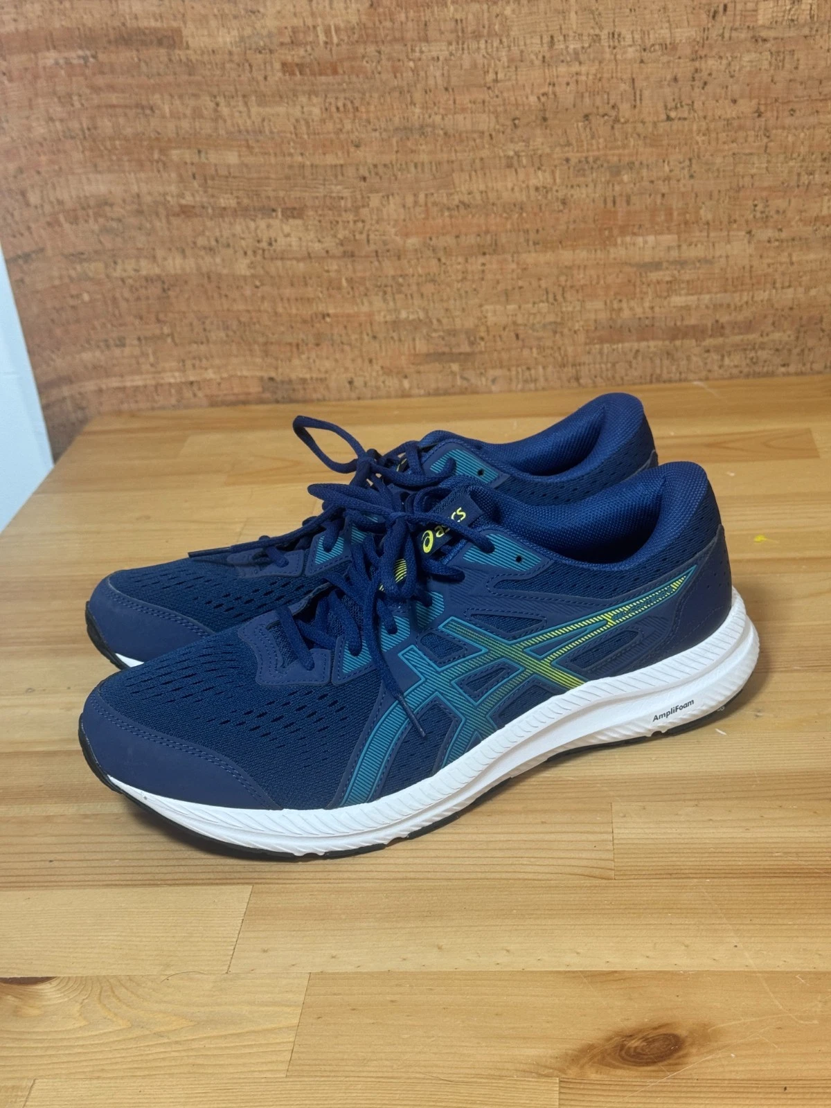 Scarpe Asics Gel Contend 8 Uomo 11 Blu Sneakers Corsa Atletica Ortholite