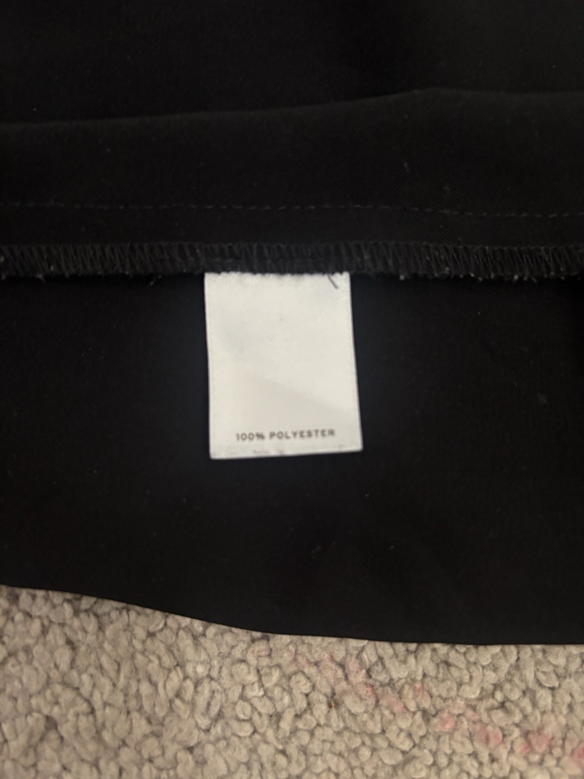 Halogen Black Button Down Blouse Size M - image 6