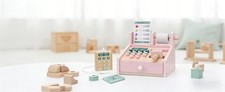 Pretend and Play Calculator Cash Register Pink - Money for Kids Grocery Store