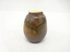 7789718: JAPANESE COLLECTIBLE / ARTISTS ASH GLAZE TEA CADDY