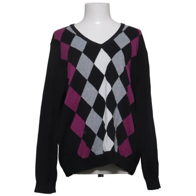 Isolde, Pullover, Größe: XXL, Schwarz/Pink/Grau, Baumwolle, Sonstiges #Akv