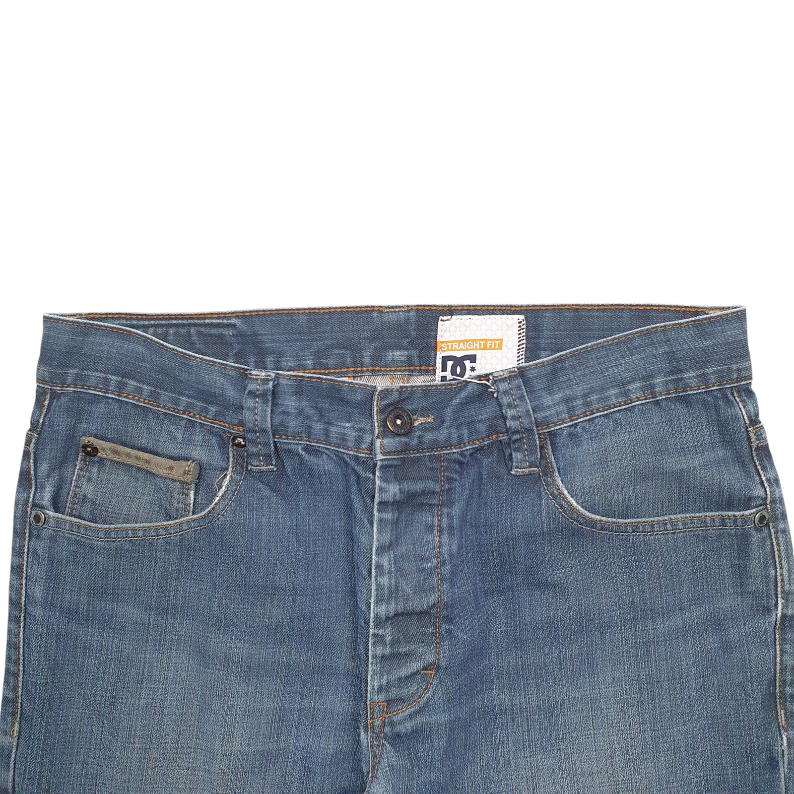 DC Casual Jeans Straight Fit Blue Denim Trousers Mens W32 L29 image 2