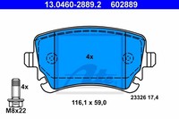 ATE Bremsscheiben Ø335MM + BremsbelÄGe Hinten FÜR Audi A8 VAG