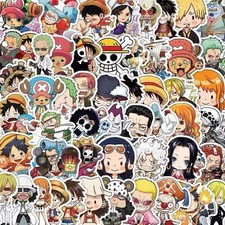 One Piece Random Sticker Lot - 50pcs - Anime Luffy OP - 2 inch Size