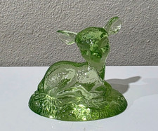 Boyd Glass Uranium Limelight Green Bingo Deer GLOWS.