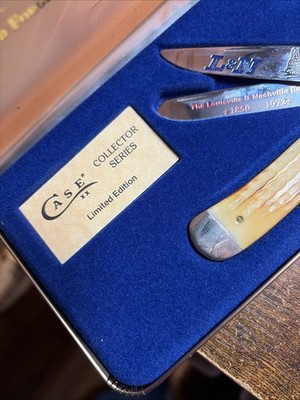 Vtg. Case XX Collector Series Lmt. Ed. 6254 Green Bone Trapper L&N
